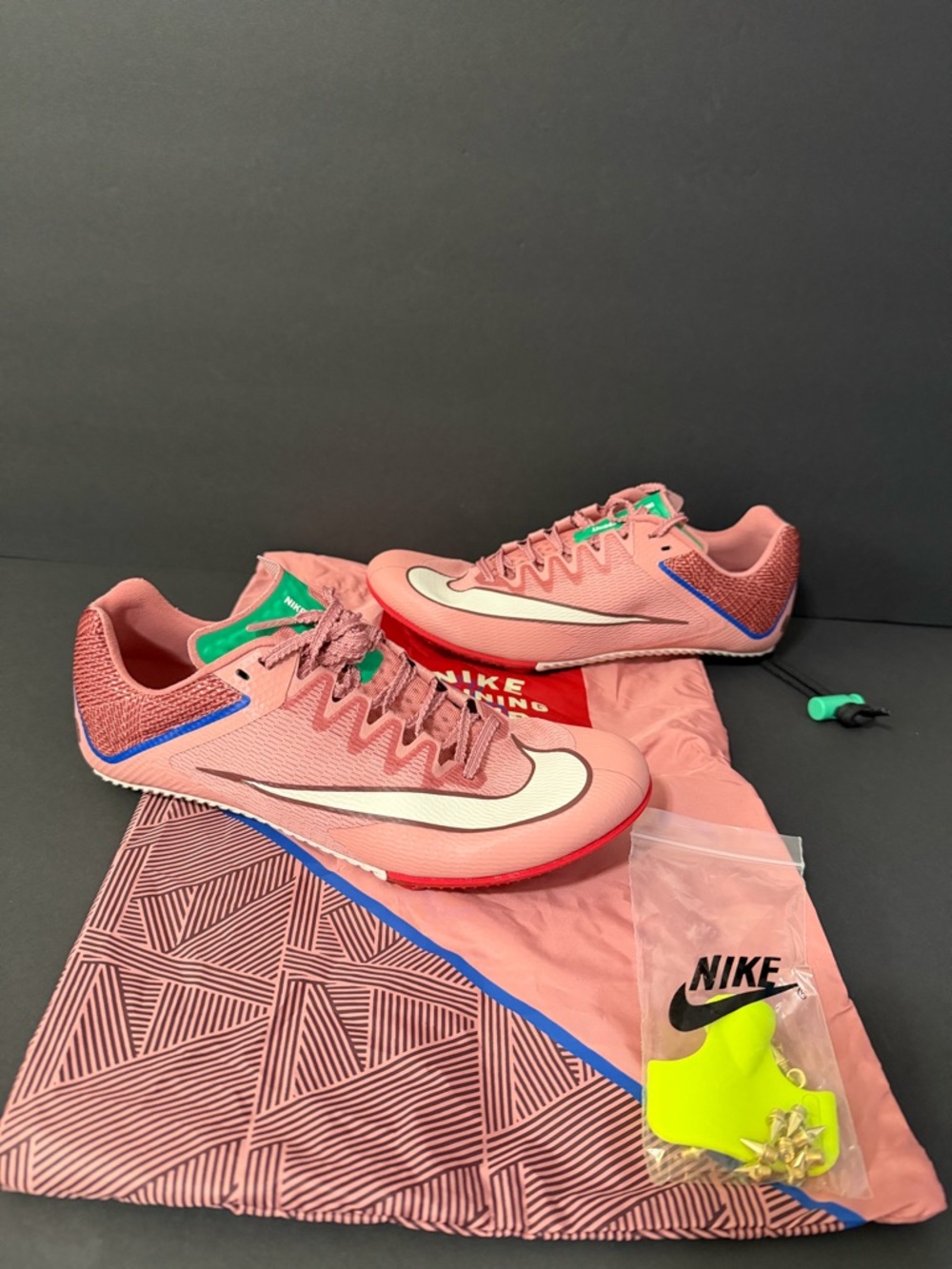 Nike Zoom Rival Sprint Track Spikes M8.5/W10 Red Stardust Pale Ivory HQ2061-600